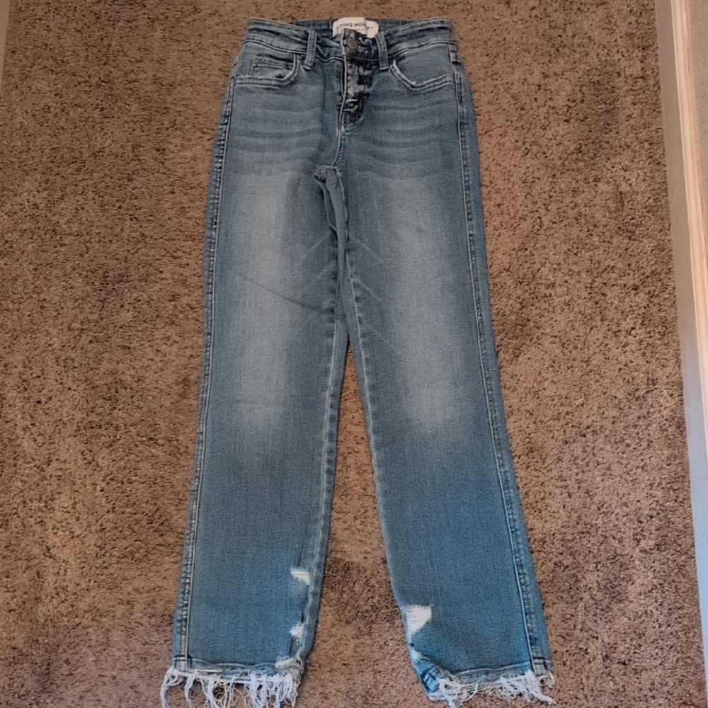 Flying Monkey Distressed Blue Women's Jeans